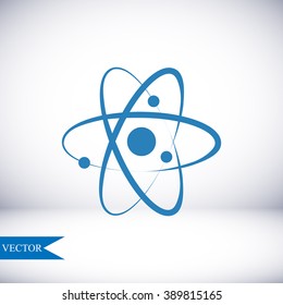 Atom sign icon
