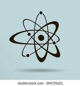 Atom sign icon