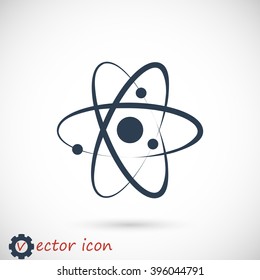Atom sign icon