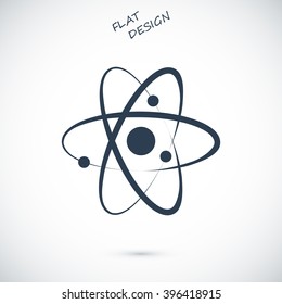 Atom sign icon