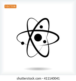Atom sign icon