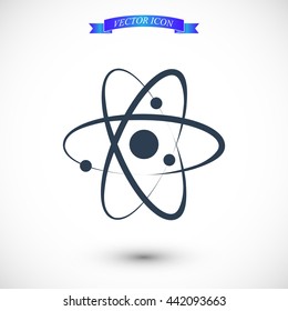 Atom sign icon