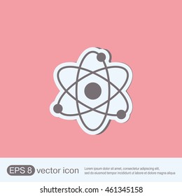 Atom sign icon