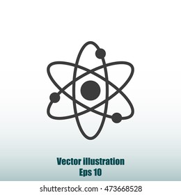 Atom sign icon