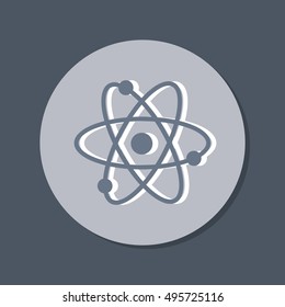 Atom sign icon