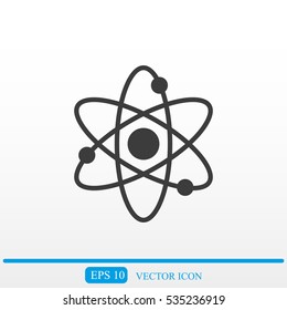 Atom sign icon