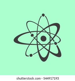 Atom sign icon