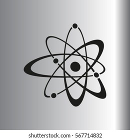 Atom sign icon