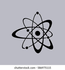 Atom sign icon