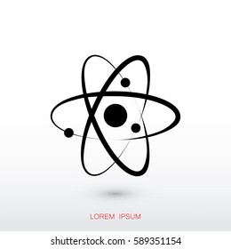 Atom sign icon
