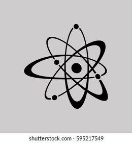 Atom sign icon