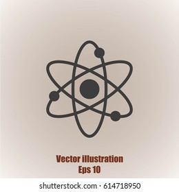 Atom sign icon