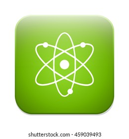 Atom sign icon. Atom part symbol.