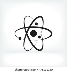 Atom sign icon, vector best flat icon, EPS