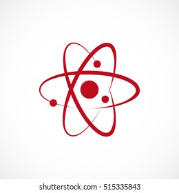 Atom sign icon, vector best flat icon, EPS