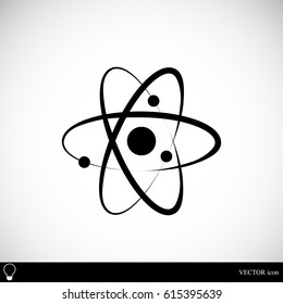 Atom sign icon, vector best flat icon, EPS