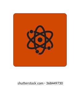 Atom sign simbol. Atom part icon.