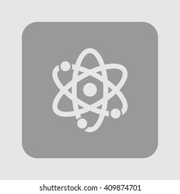 Atom sign simbol. Atom part icon.