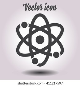Atom sign simbol. Atom part icon.
