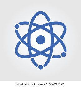 Atom sign symbol icon design vector for multiple use 
