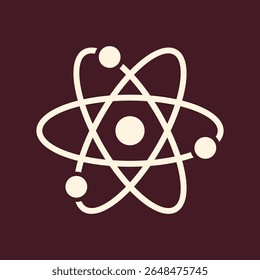 Atom sign trendy vector art design fetching amazing colorful useful illustration.eps
