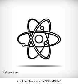 Atom sign vector icon