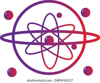 Atom einfaches Zeichen für Ihr Design