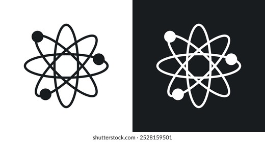 Atom solid vector icon pack