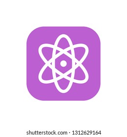 Atom symbol emoji vector