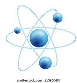 atom symbol with a globe 