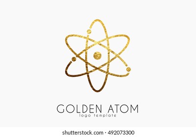 atom symbol. atom logo design. color atom. science logo