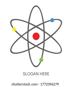 Design-Vektor für Atom-Symbol-Symbole