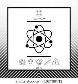 Atom symbol - science icon