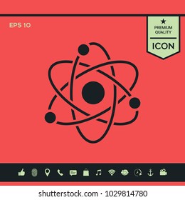 Atom symbol - science icon