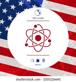 Atom symbol - science icon