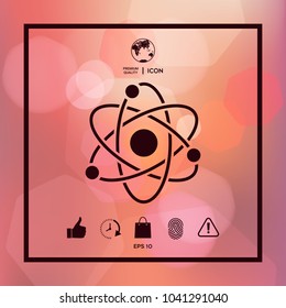 Atom symbol - science icon