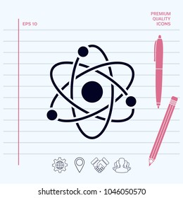 Atom symbol - science icon