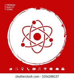Atom symbol - science icon