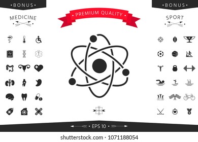 Atom symbol - science icon