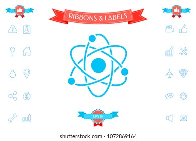 Atom symbol - science icon