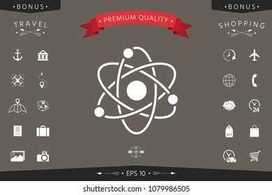 Atom symbol - science icon