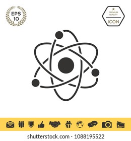 Atom symbol - science icon