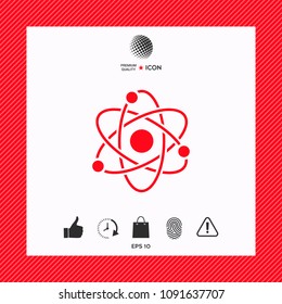 Atom symbol - science icon