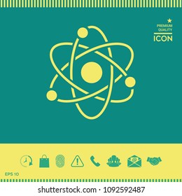 Atom symbol - science icon
