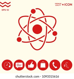 Atom symbol - science icon