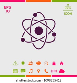 Atom symbol - science icon