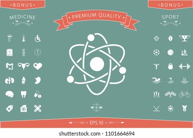 Atom symbol - science icon