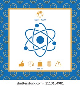 Atom symbol - science icon