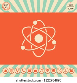 Atom symbol - science icon