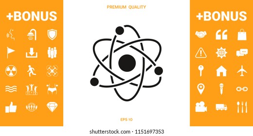 Atom symbol - science icon